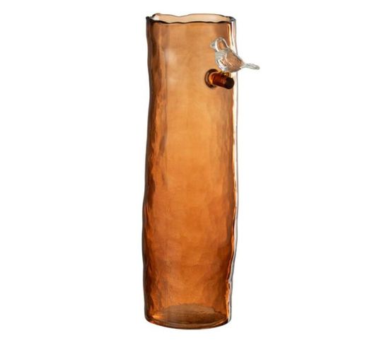 Vase Haut Design "oiseau" 32cm Orange