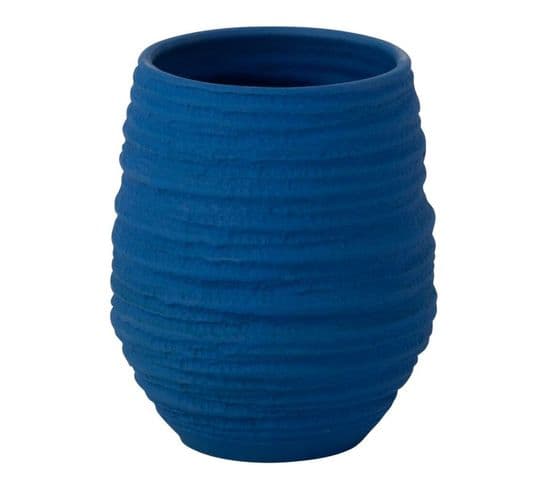 Vase En Céramique "fiesta" 23cm Bleu