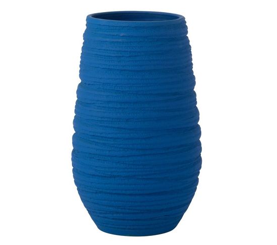 Vase En Céramique "fiesta" 40cm Bleu