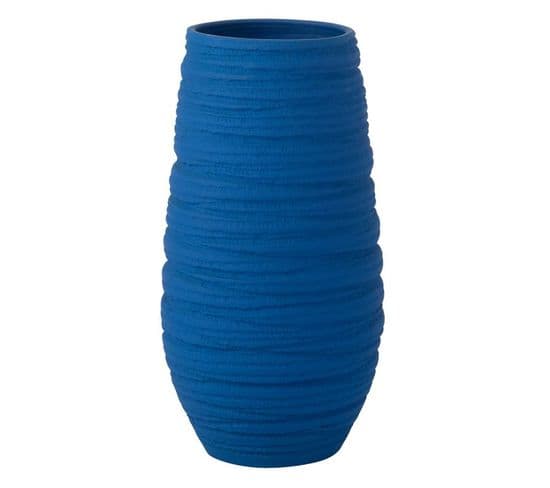 Vase En Céramique "fiesta" 55cm Bleu