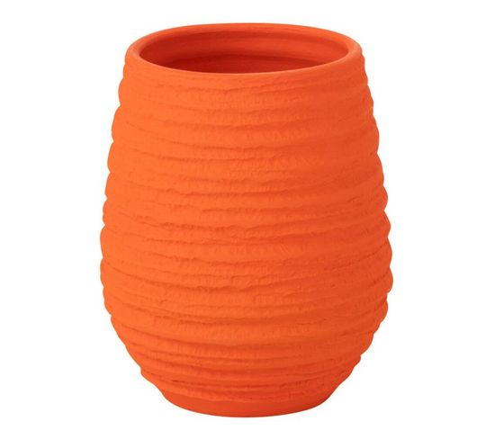 Vase En Céramique "fiesta" 23cm Orange