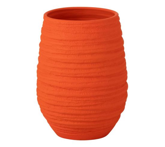 Vase En Céramique "fiesta" 30cm Orange