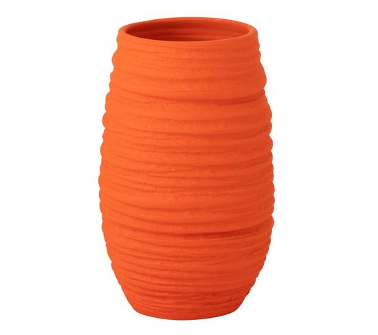 Vase En Céramique "fiesta" 40cm Orange