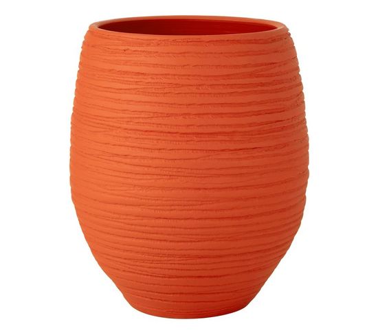 Cache-pot En Céramique "fiesta" 60cm Orange