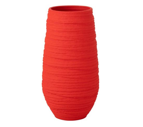 Vase En Céramique "fiesta" 55cm Rouge