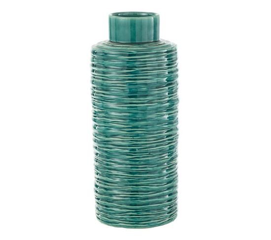 Vase En Céramique "mediterranean" 45cm Azur