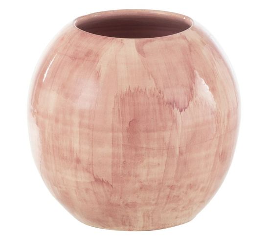 Cache-pot En Céramique "pinky Perfect" 24cm Rose