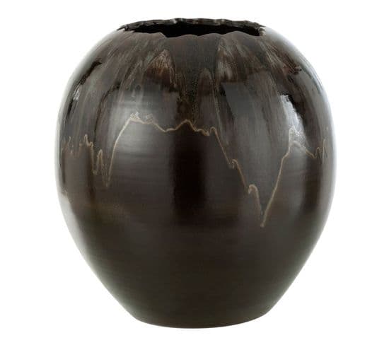 Cache-pot En Céramique "jaisalmer" 40cm Marron