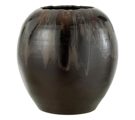 Cache-pot En Céramique "jaisalmer" 50cm Marron