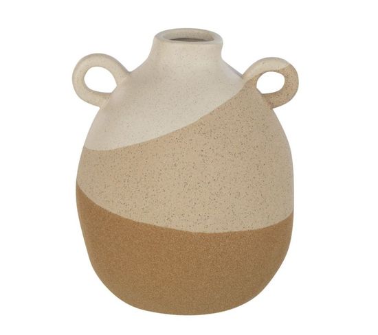 Vase à Oreilles "charley" 19cm Beige