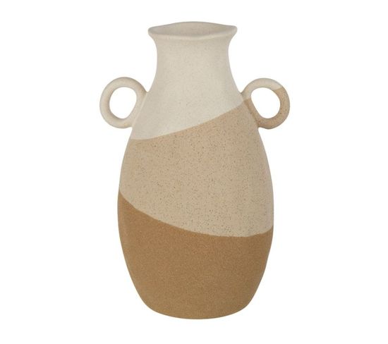 Vase à Oreilles "charley" 26cm Beige