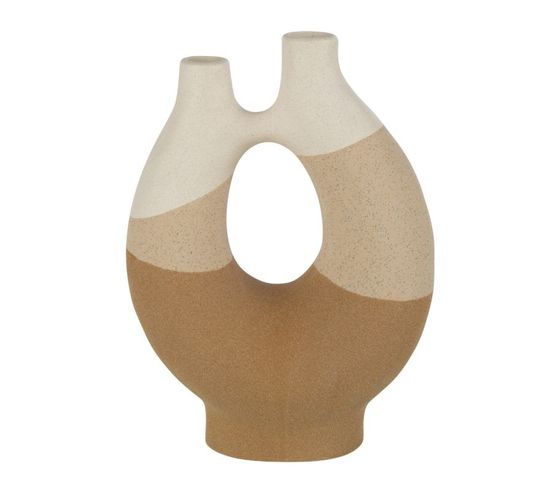 Vase Organique "charley" 30cm Beige