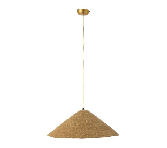 Lampe Suspension Chapeau "moonj" 60cm Naturel