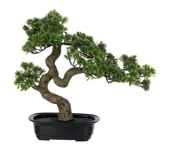 Bonsai Artificiel "podocarpus" 47cm Vert