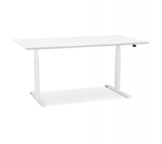 Bureau Électronique Ergonomique "kio" 150cm Blanc