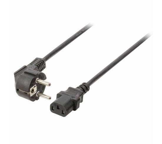 Cable Power Cable - Schuko Male Angled - Iec-320-c13 - 3.0 M - Noir