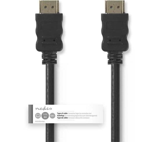 High Speed Hdmi™ Cable With Ethernet  -  Hdmi™ Connector - Hdmi™ Connector  -  15 M  -  Noir