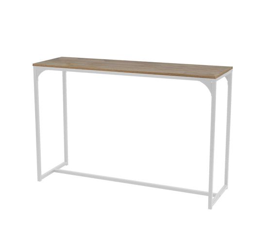 La Casa Blanca Console Avec Structure En Metal Blanc 120x39xh79cm