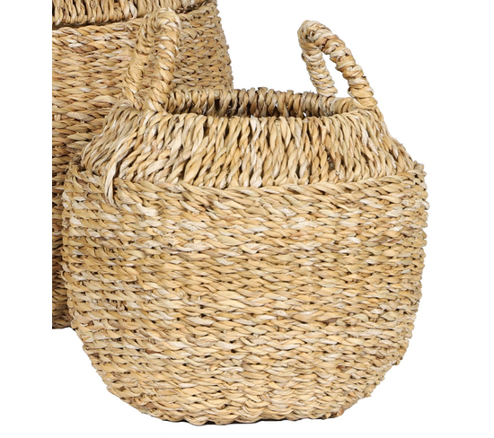 Paniers En Algue Marin Paniers De Rangement En Algue Marine Rond H20cm/h24cm/h28cm