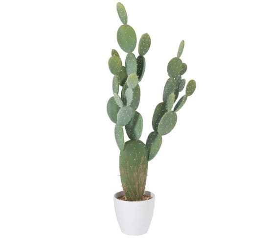 Plante Artificielle En Pot "cactus" 135cm Vert