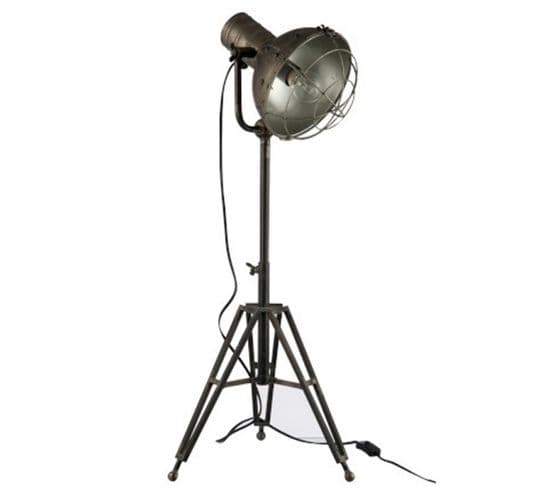 Lampe à Poser Industrielle "néo" 93cm Gris