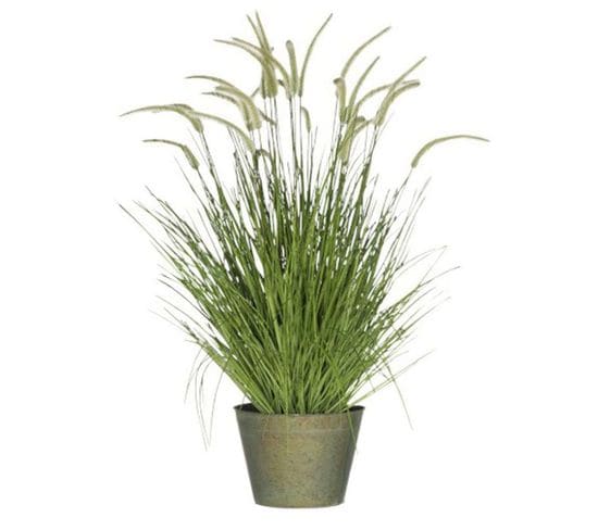 Plante Artificielle Déco "graminées" 114cm Vert