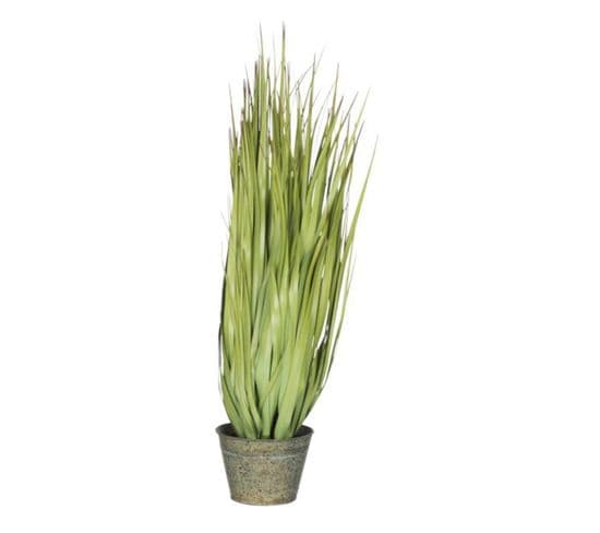 Plante Artificielle En Pot "herbes" 68cm Vert