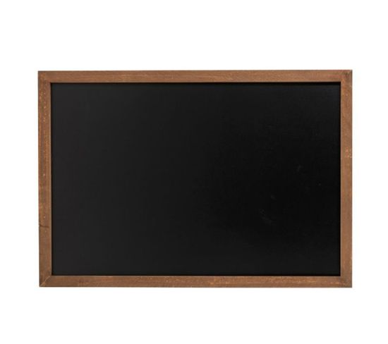 Ardoise Mémo En Bois "caling" 130cm Noir Et Naturel