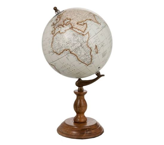 Déco Sur Pied "globe" 38cm Naturel