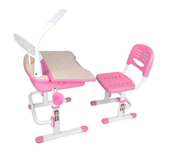 Bureau et Chaise Enfant "comfortline" 70 cm Rose