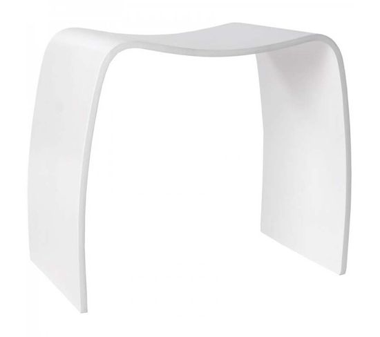 Tabouret Design "oméga" 47cm Blanc