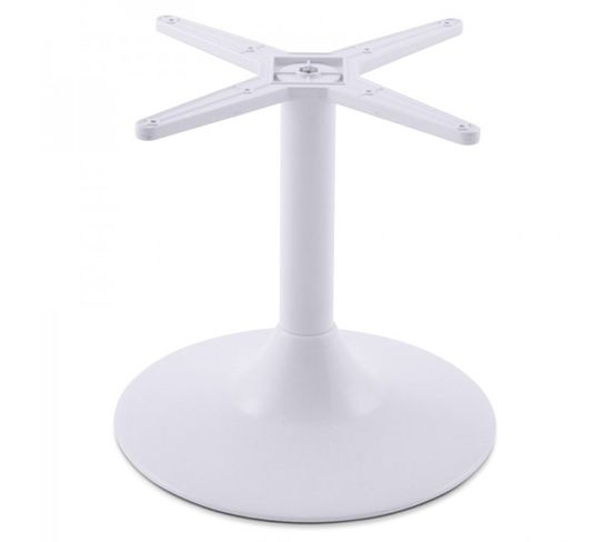 Pied De Table En Métal "misco" 45cm Blanc