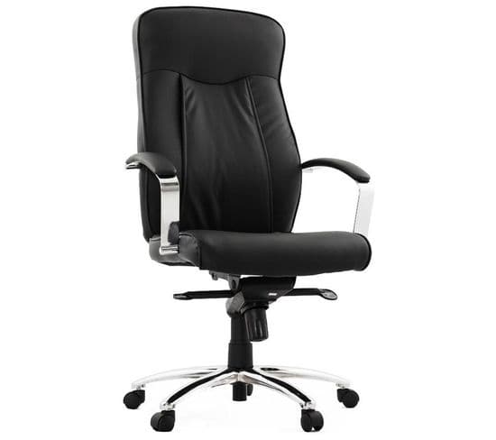 Fauteuil De Bureau "pilot" 123cm Noir