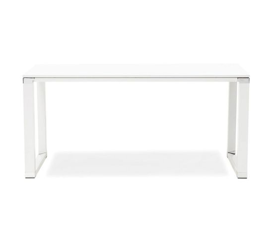 Bureau Design En Bois "hovik" 160cm Blanc