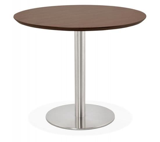 Table De Repas Design "kansas" 90cm Noyer