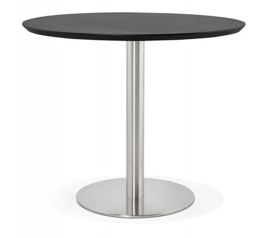 Table De Repas Design "kansas" 90cm Noir