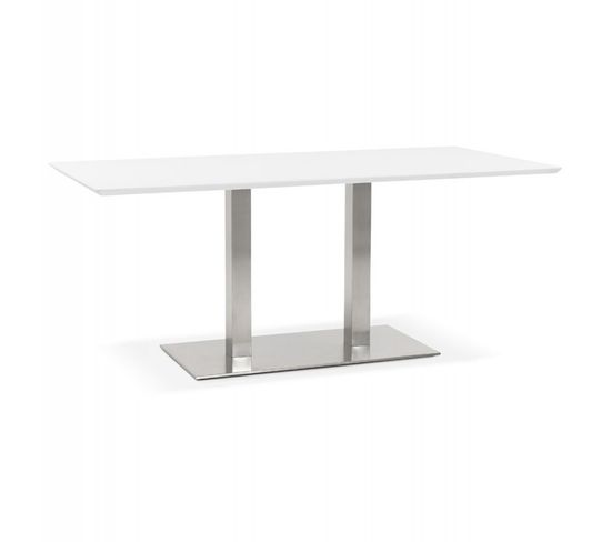 Table De Repas Design "samba" 180cm Blanc