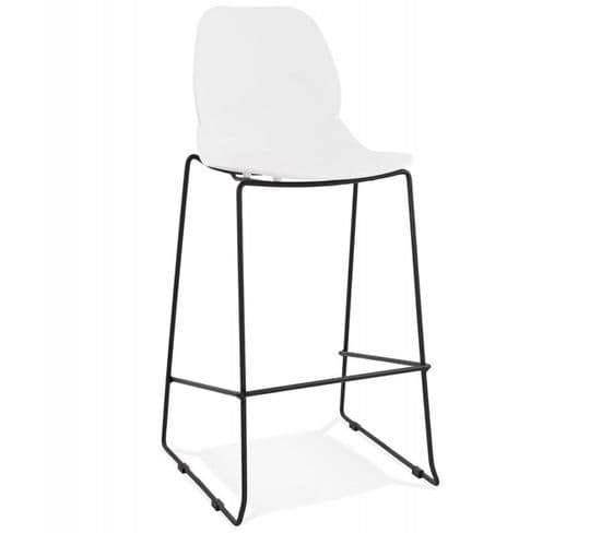 Tabouret De Bar "garen" 111cm Blanc