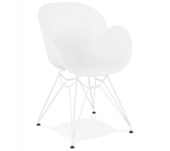 Fauteuil Design "calypso" 85cm Blanc