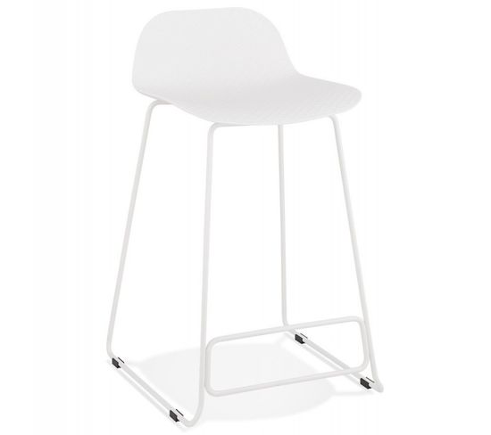 Tabouret De Bar "blitz" 85cm Blanc