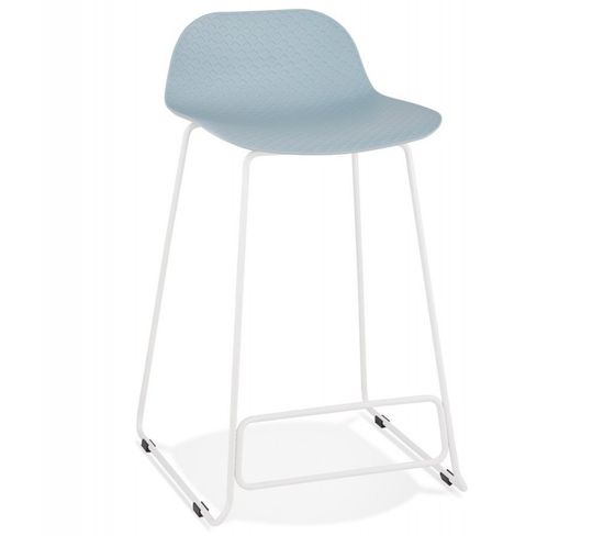 Tabouret De Bar "blitz" 85cm Bleu et Blanc