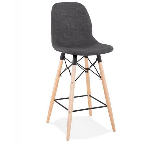 Tabouret De Bar Scandinave "planet" 107cm Gris Foncé