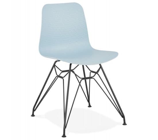 Chaise Design "spider" 83cm Bleu et Noir