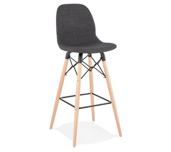 Tabouret De Bar Scandinave "jelena" 111cm Gris Foncé