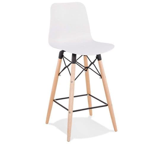 Tabouret De Bar Design "marlina" 108cm Blanc