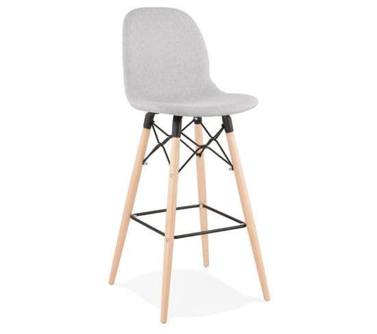 Tabouret De Bar Scandinave "jelena" 111cm Gris