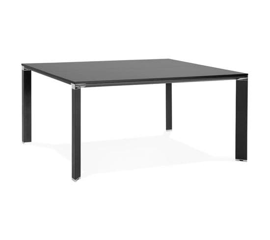 Table De Bureau Carrée Design "loina" 160cm Noir