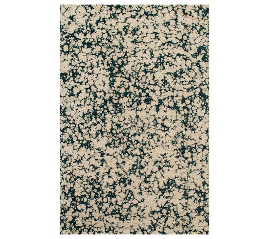 Tapis De Salon Moderne Tissé Plat Gloom En Polyester - Vert - 80x150 Cm