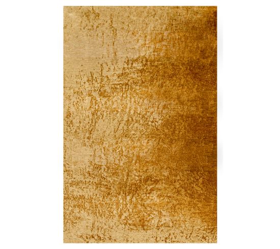 Tapis De Salon Moderne Tissé Plat Stew En Polyester - Jaune - 80x150 Cm