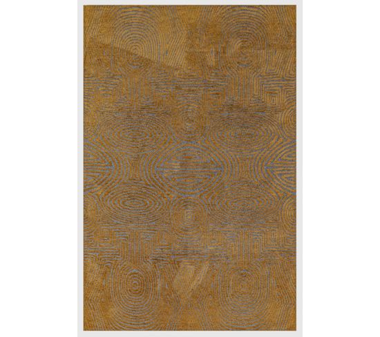 Tapis De Salon Moderne Tissé Plat Habanero En Polyester - Marron - 170x240 Cm